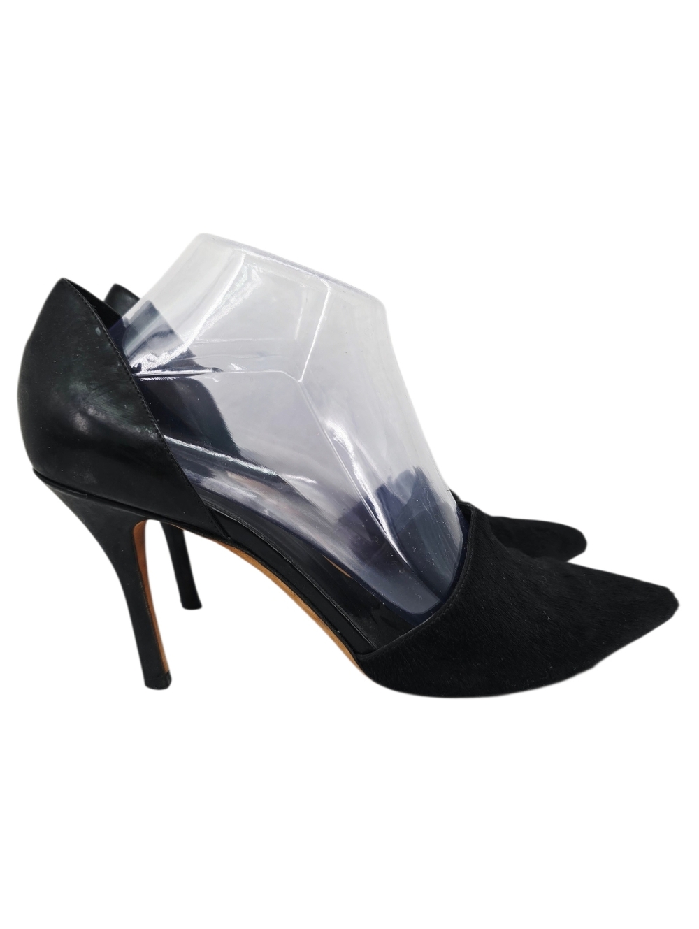 VINCE Claire Pony Hair Leather D'Orsay Pumps Black 9.5